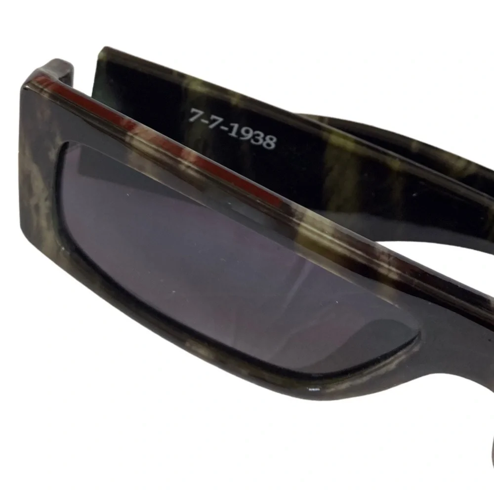 Knotwtr by Obi Nwankwo Tortoise Shield Sunglasses NIB Luxe Square Y2K Futuristic